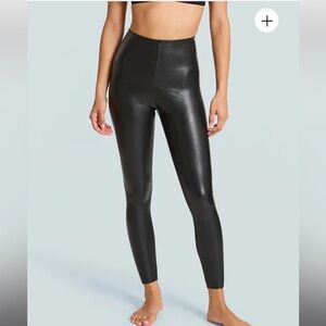 Commando control black high waisted Faux Leather Legging size small, worn 2x.